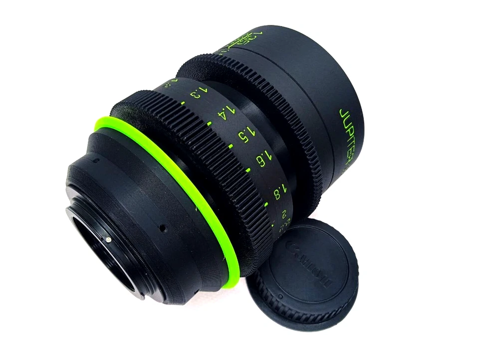 Lente estándar Rehouse Jupiter 37 135 mm f/3,5 Cine para montura Canon EF MARCO COMPLETO Foto 3 de 4