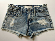 Bullhead Denim Co. Women's Low Rise Destroyed Shorts Size 22