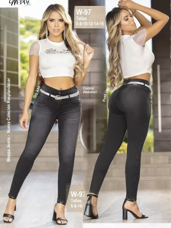 Jeans tiro alto skinny sale