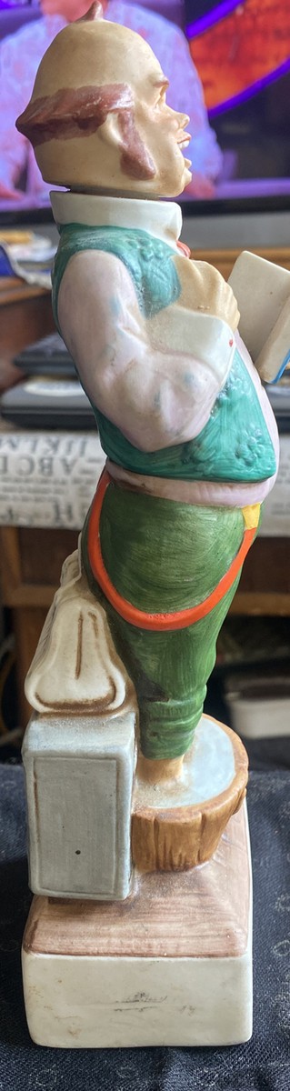 VTG “LAST CHANCE POLITICIAN” 8oz. EMPTY DECANTER 1971 9.25” X 3” X