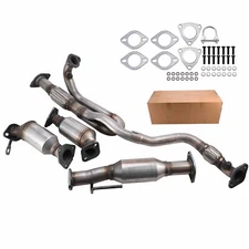 Fits For 2009-2016 GMC Acadia 3.6L All Three Catalytic Converters Flex Pipe US