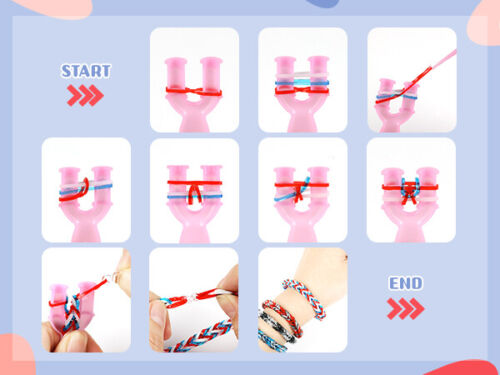 HTVRONT Rubber Band Bracelet Kit 10000+ Loom Bracelet Making Kit for Kids Gift - Picture 8 of 9