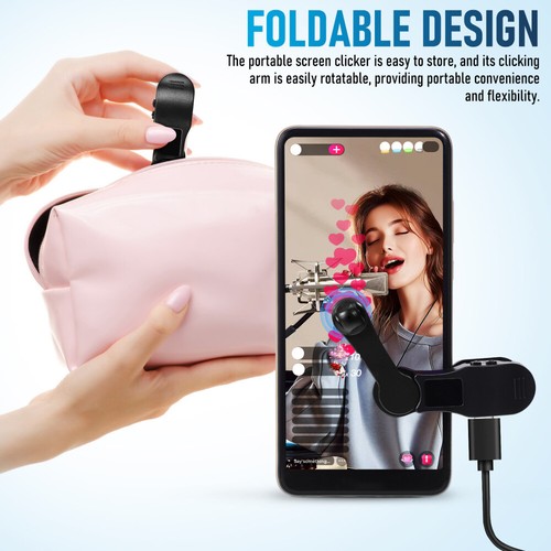 Mobiltelefon Clicker Automatischer Klicker Auf Den Telefonbildschirm - Zdjęcie 2 z 11