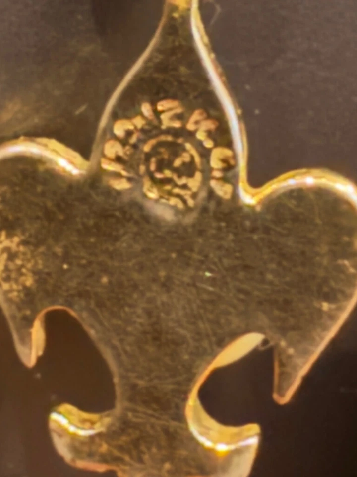 12K yellow gold and cultured pearl vintage necklace  - Image 2 of 2