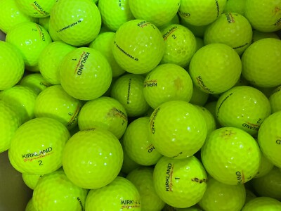 50 B-KLASSE QUALITÄT KIRKLAND SIGNATURE YELLOW LAKE GOLFBÄLLE AUSBLASEN ANGEBOT