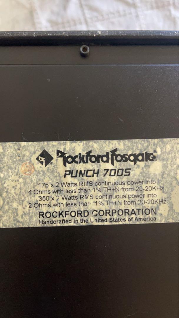 Rockford Fosgate Punch 801X & 700S set of 2 rare Very Good Rockford Fosgate Punch 801X & 700S set of 2 rare Very Good