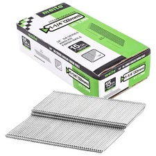 meite 15 Gauge Angled Finish Nails, 1-1/4-Inch 34 Degree DA Series Galvanized...