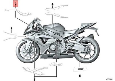 NEW BMW K42 0D11 DECORATIVE PANEL LEFT 51148524605 GENUINE