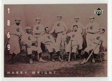 1994 UD Ken Burns Baseball - #5 - Harry Wright - Cincinnati Red Stockings