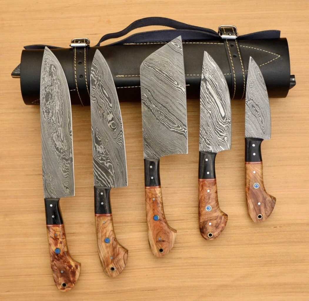 damascus chef knife set