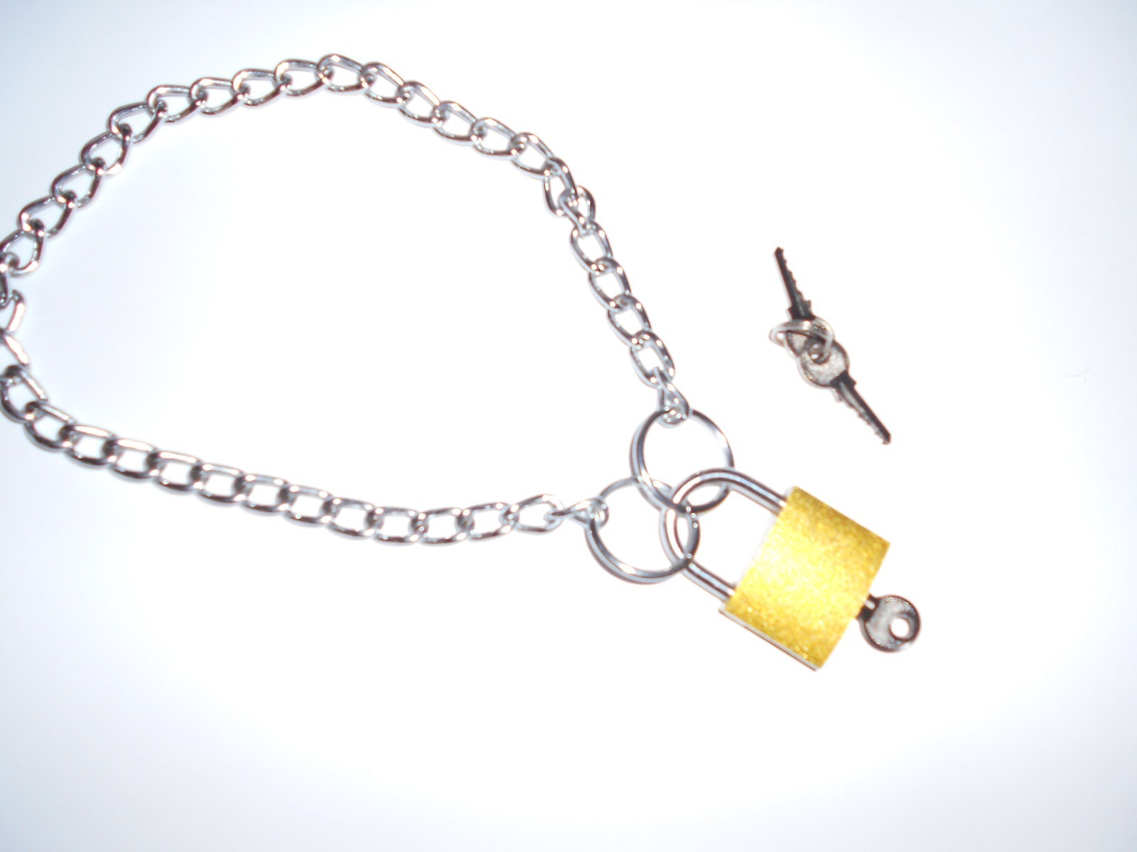 PADLOCK CHAIN NECKLACE SID VICIOUS STYLE CHOCKER PUNK ROCK SEX PISTOLS