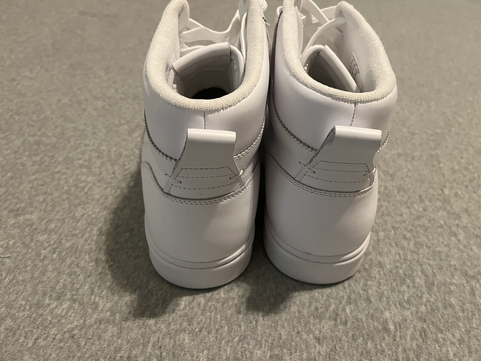 Polo Ralph Lauren bianche CRT alte pelle di mucca pony scarpe uomo taglia 15 nuove