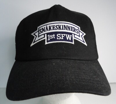 Stargate SG1 Snakeskinners TV Logo Embroidered Patch on Black Trucker Cap/Hat