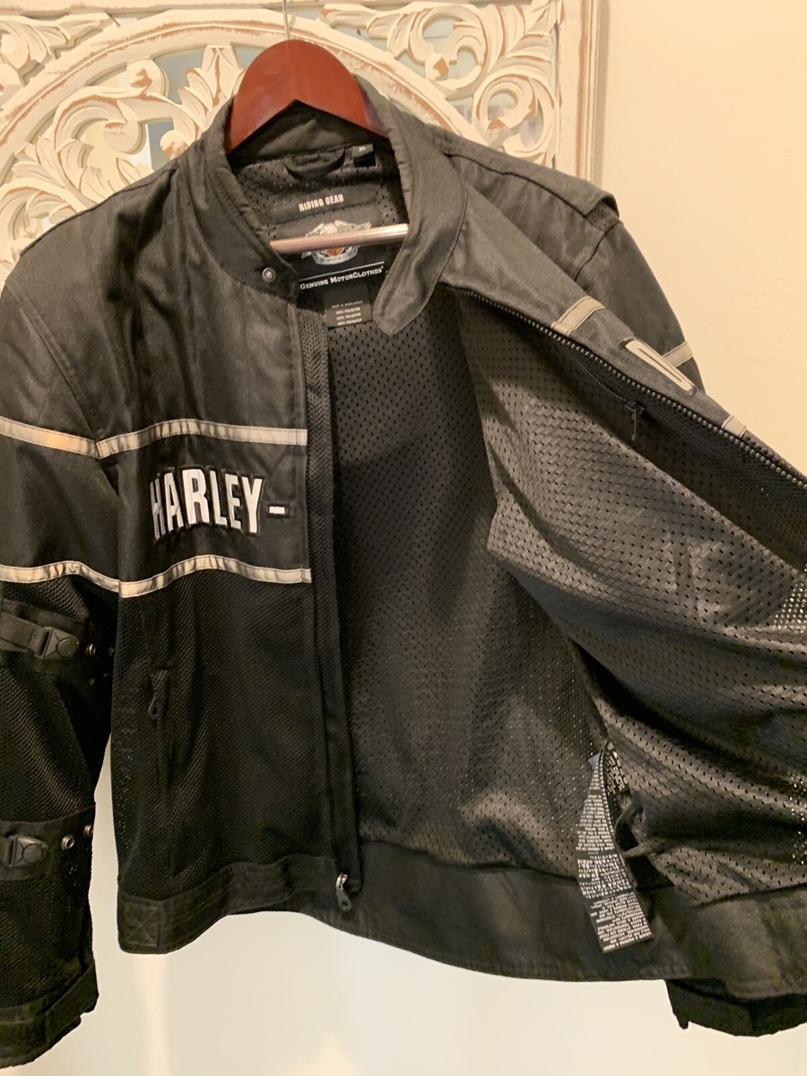 Harley-Davidson Men's XL Mesh Motorcycle Riding Jacket Large Tall