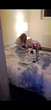 wooden bed frame