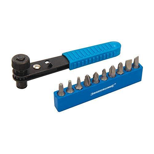 Silverline 404706 Offset Ratchet Screwdriver, Set 11 pz