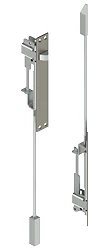 HAGER 293D Constant Latching Flush Bolts for Metal Doors, Satin Stainless Steel Finish