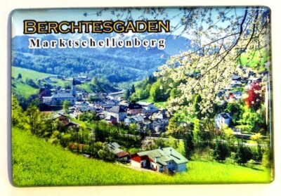 MARKTSCHELLENBERG- BERCHTESGADEN,SOUVENIR, KÜHLSCHRANKMAGNET-REISEANDENKEN-0612