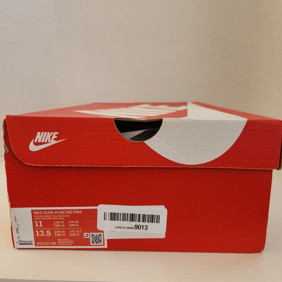 Nike Mens Dunk High DD1399 101 Syracuse - Size, Gold Wheat  display picture 3