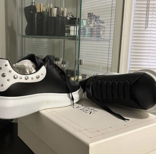 Alexander McQueen White/Black Sneakers Size US 9.5 - image 1