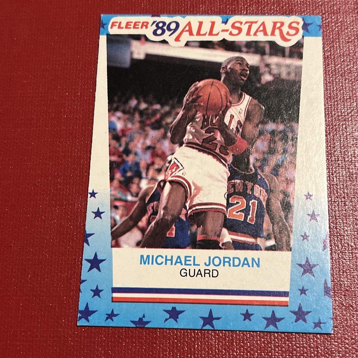 1989 FLEER BASKETBALL MICHAEL JORDAN ALL STAR STICKER GOAT BULLS 