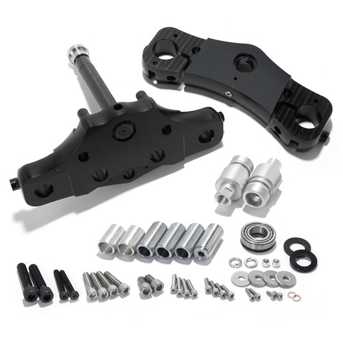 26" Wheel 11 Deg Raked Triple Trees Kits For Harley Touring Classic FLHTC 97-13 - Bild 6 von 12