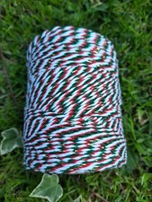 Christmas Baker's Twine. Red, White, Green & Gold Sparkle.