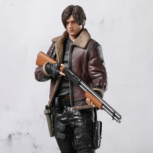 Resident Evil 4 Remake Edizione da Collezione Leon Statua Figure Box Set - Foto 6 di 9