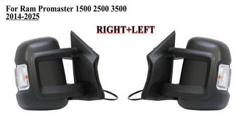 Pair Left+Right Side Door Mirror Power with signal Light for 10-25 RAM Promaster