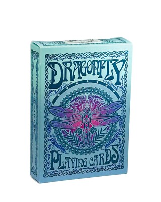 Dragonfly Playing Cards   Teal & Lavender Edition   Free Shipping