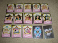 1992 Panini Mattel Barbie Foil Sticker Insert Set 15 ExMt