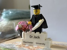 Handmade Graduation Lego Mini figure Frame With Gift Box Perfect Graduation gift