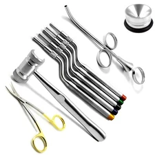 Dental Implant Surgery Kit Sinus Lift Osteotome Lucas Curettes Bone Graft Mallet