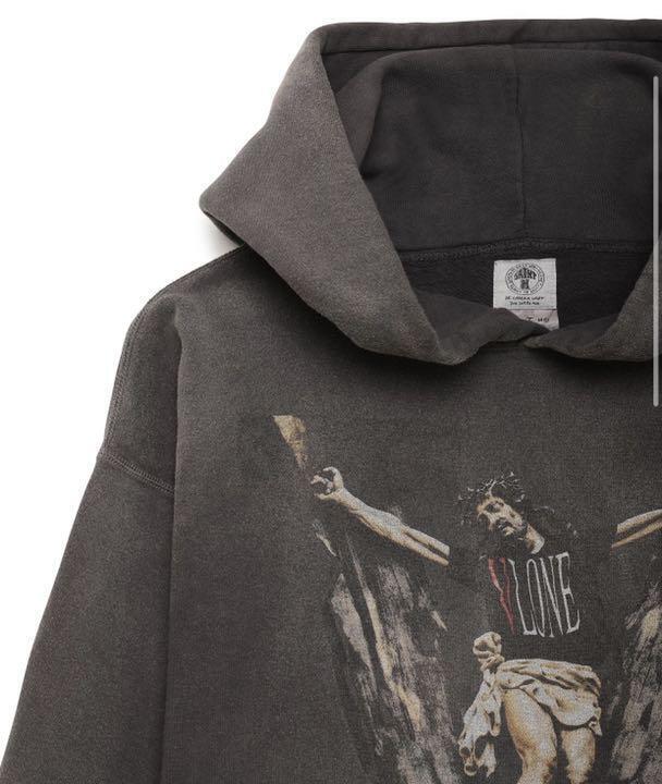 Vlone Saint M Michael XL Black Pullover Hoodie USED Ready Vlone Saint M Michael XL Black Pullover Hoodie USED Ready
