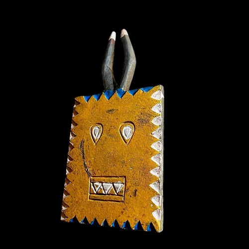 African Vintage Handcrafted Kplé Kplé Mask Antique Wooden Tribal Decor-G1121 - Picture 10 of 24