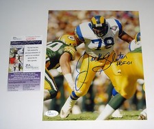 San Diego Chargers HOF Jackie Slater Signed Autographed 8x10 Photo JSA Free Ship