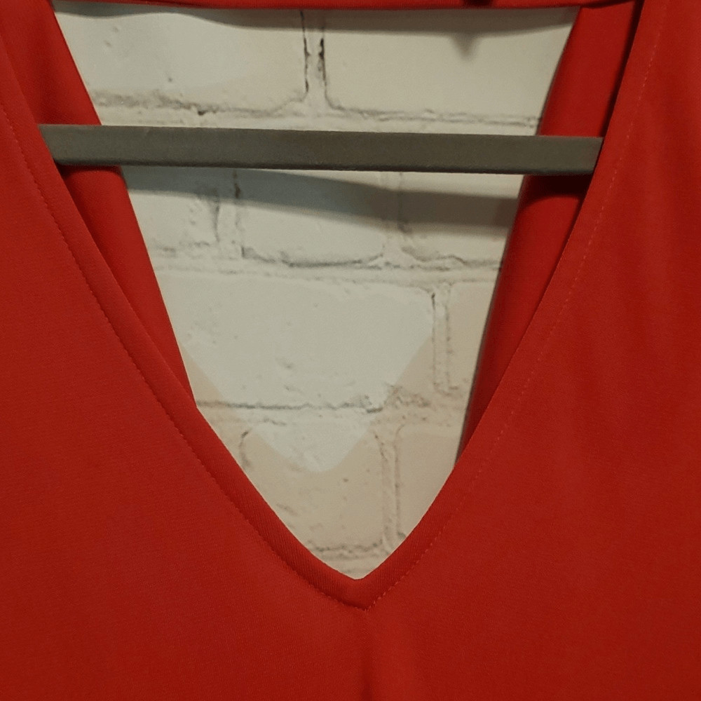 Robert Rodriguez red drape back sleeveless top - image 5