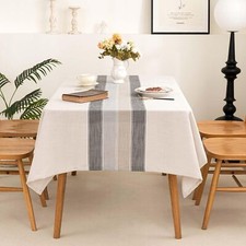 Table Cloth Rectangle Table Cloths Rustic Farmhouse Tablecloth Cotton Linen