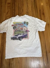 In-N-Out Burger T shirt Las Vegas Dodge Challenger Mopar Muscle Car No Tag 2002