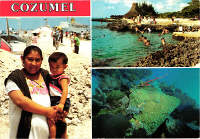 Cruising to Cozumel, Mexico Island of Friendly Natives and Azure Waters Postcard
