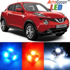 8 x Premium Xenon White LED Lights Interior Package Kit for Nissan Juke + Tool
