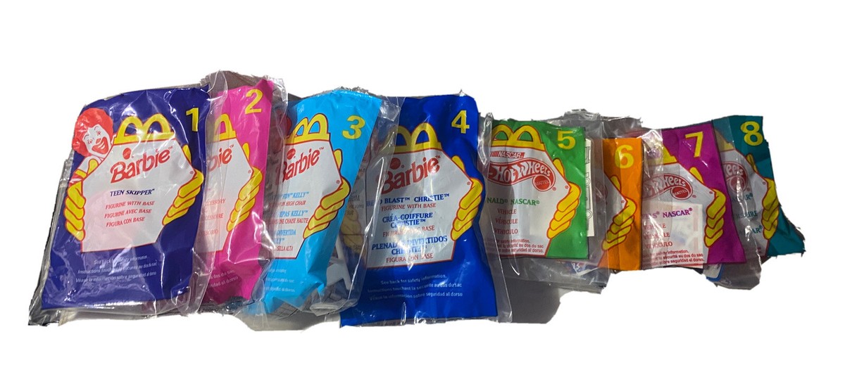 1998 Barbie and Hot Wheels Toys McDonald's Happy Meal Toy Vintage