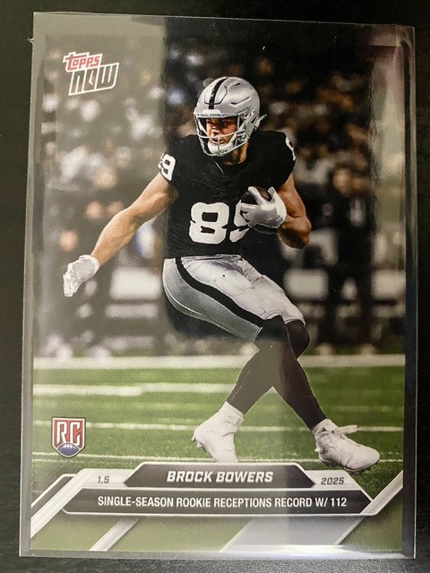 2024 Topps NOW Brock Bowers #20 Rookie Card