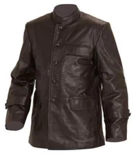 WW2 German U-boat leather crew jacket black - Made to your sizes Cowhide Leather