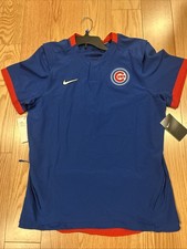 Nike MLB Chicago Cubs Team Issue On-Field Road Hot Jacket NKAV Sz S NWT Blue Men