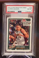 2001 Fleer Tradition WNBA Lauren Jackson Rookie Card RC HOF PSA 8