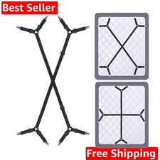 Bed Sheet Holder Straps - Sheet Straps Adjustable Bed Sheet Clips Fasteners K...