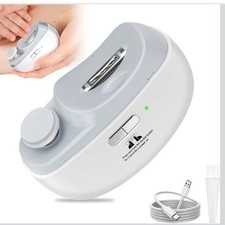 Electric Nail Clippers Rechargeable LED 2 In 1 Polishing Trimmer For Baby Adult