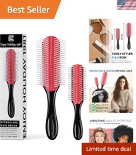 Professional 2-Pack Hair Brushes - Define Curls  Reduce Frizz Effortlessly