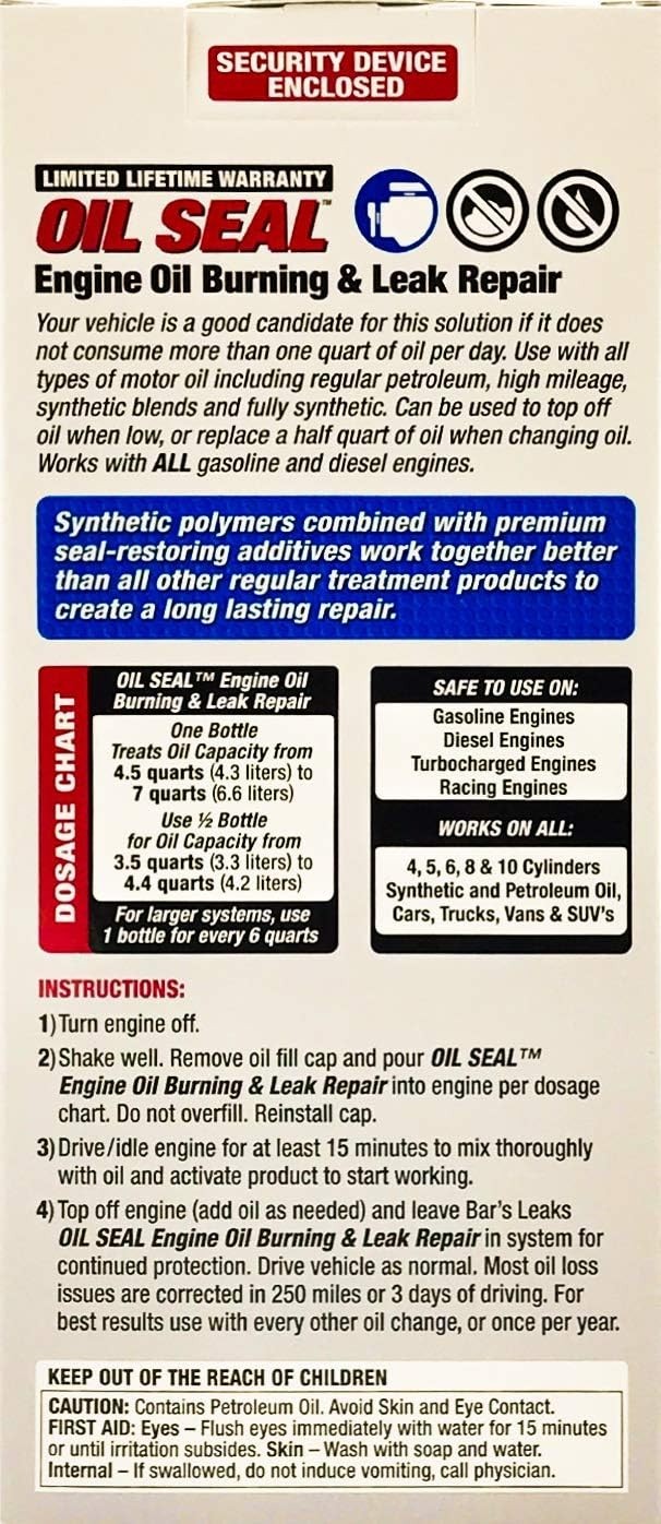 16.9 oz OS-1 Engine Oil Repair - Stop Leaks, Improve Performance in All Vehicles